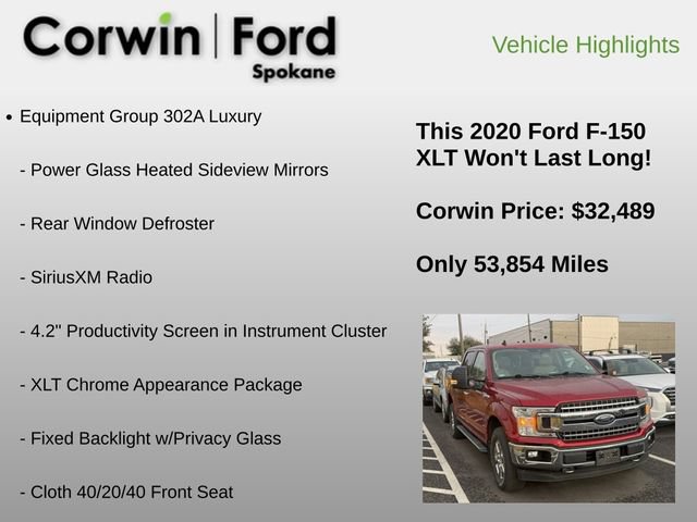 Used 2020 Ford F150 XLT w/ Equipment Group 302A Luxury AWD/4WD image 6
