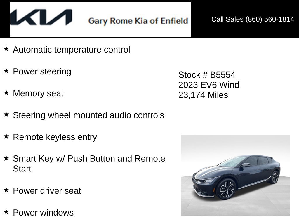 Used 2023 Kia EV6 Wind RWD image 20