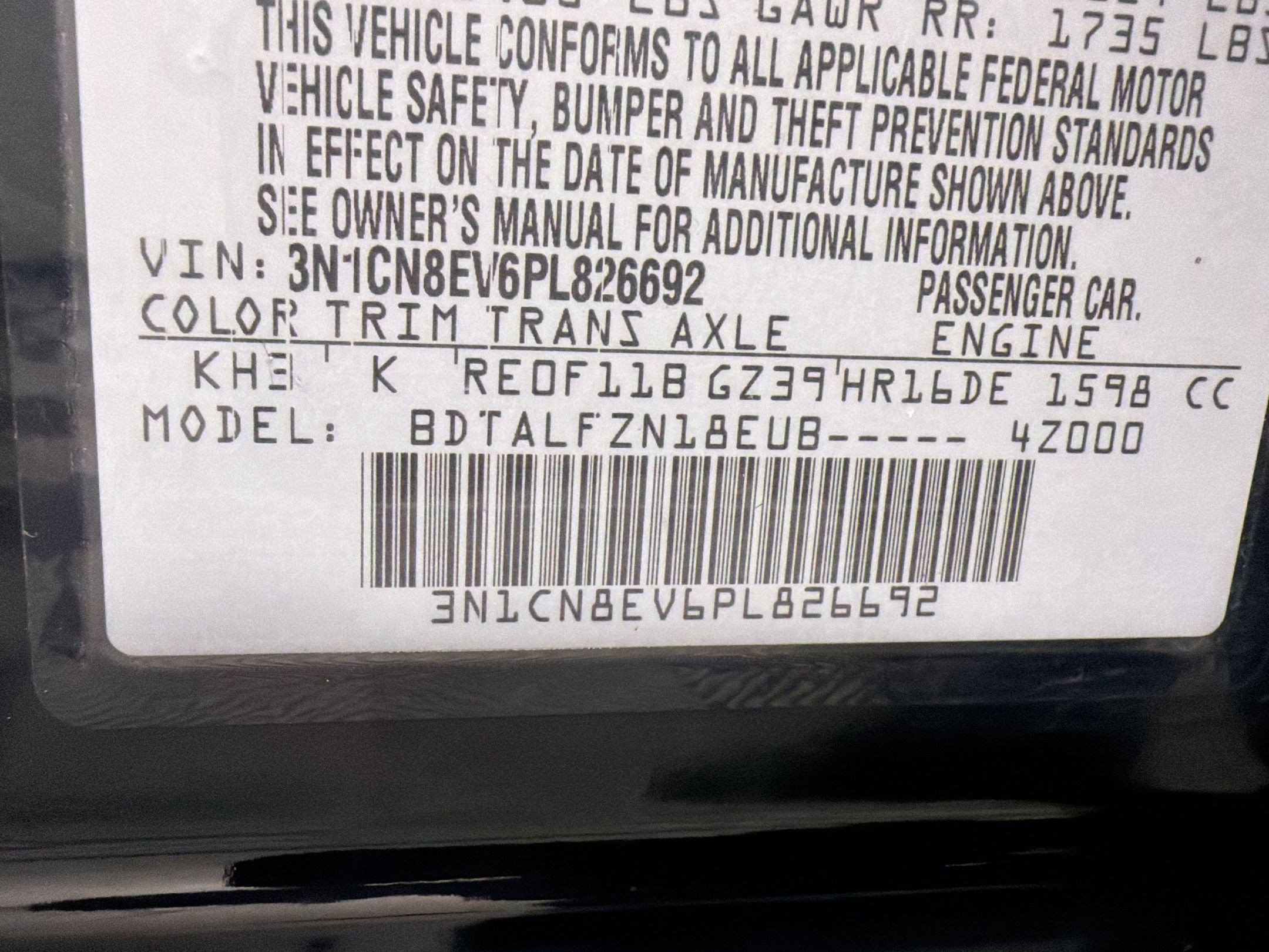 Used 2023 Nissan Versa SV FWD image 21