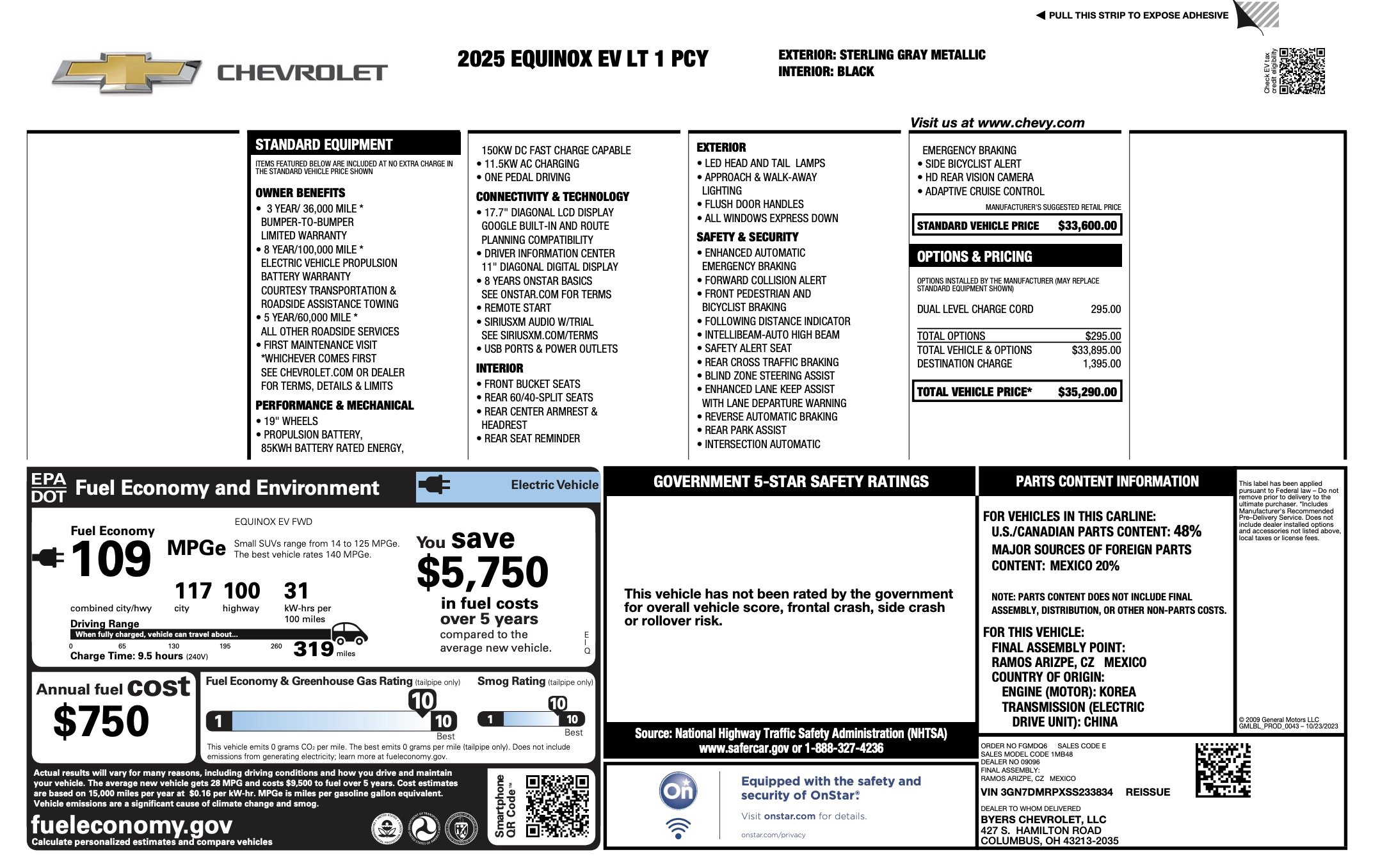 Used 2025 Chevrolet Equinox EV LT image 5