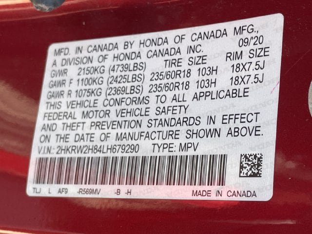 Certified 2020 Honda CR-V EX-L image 31