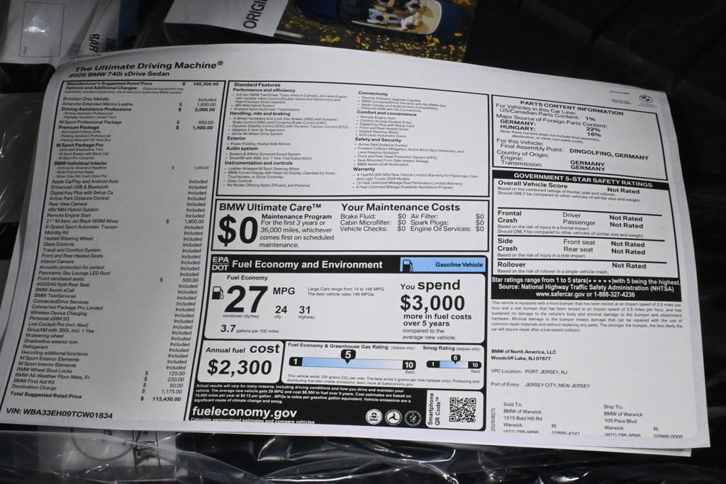 New 2026 BMW 740i xDrive image 39