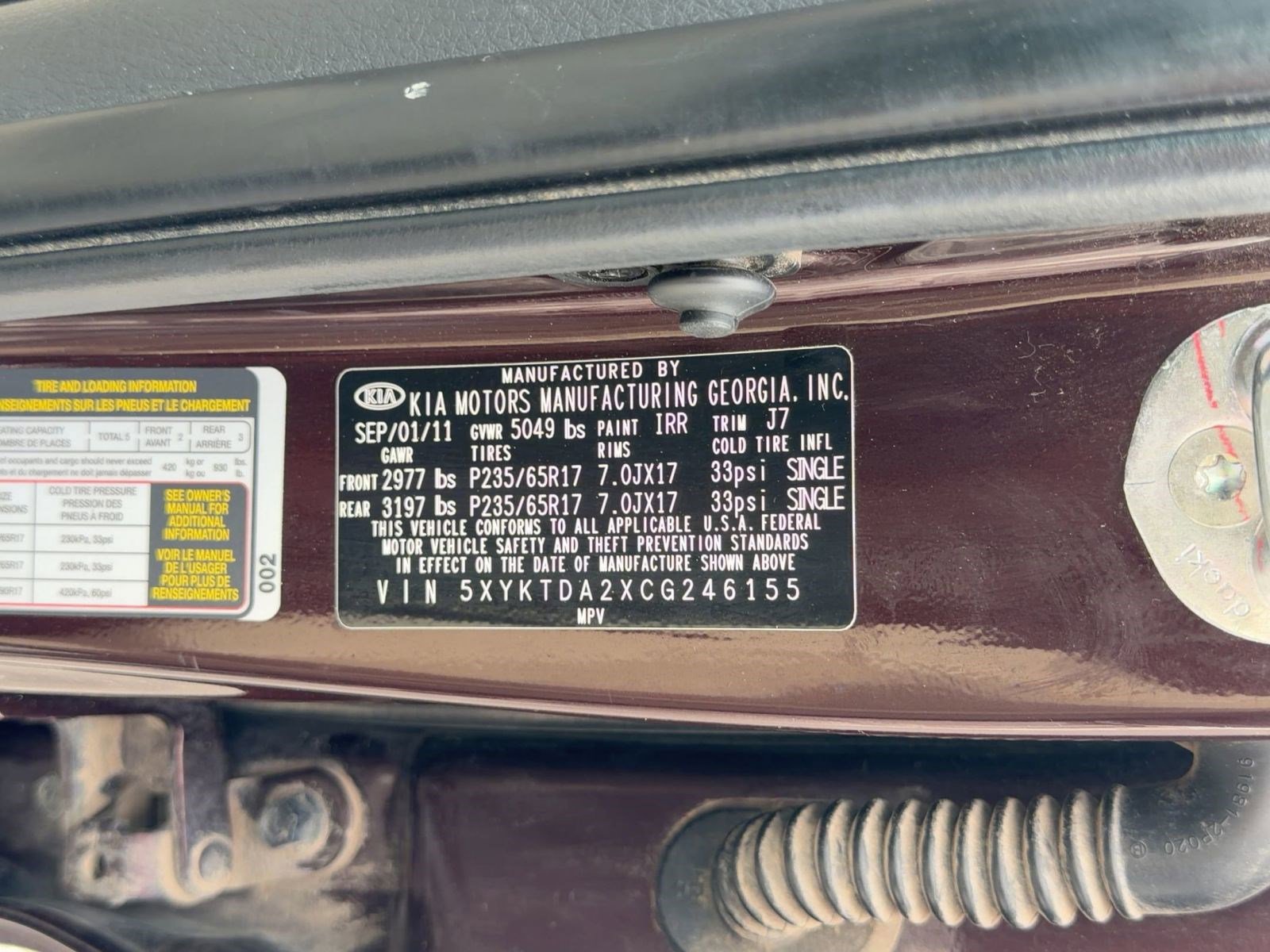 Used 2012 Kia Sorento LX image 16