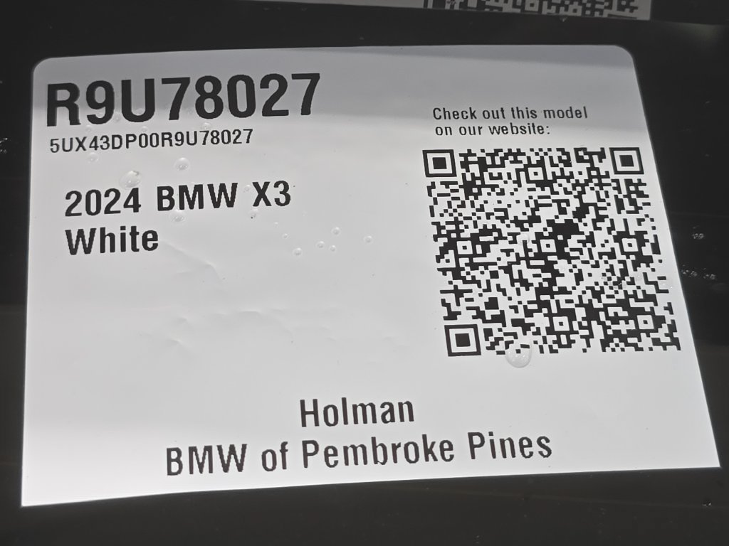 Certified 2024 BMW X3 sDrive30i w/ Convenience Package RWD image 25