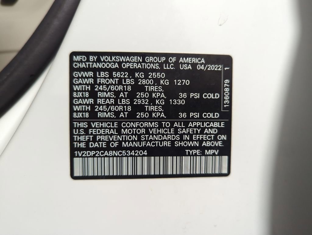 Used 2022 Volkswagen Atlas SE image 24