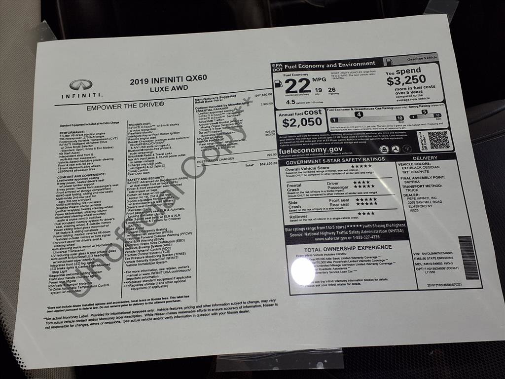 Used 2019 INFINITI QX60 Luxe w/ Essential Package image 26