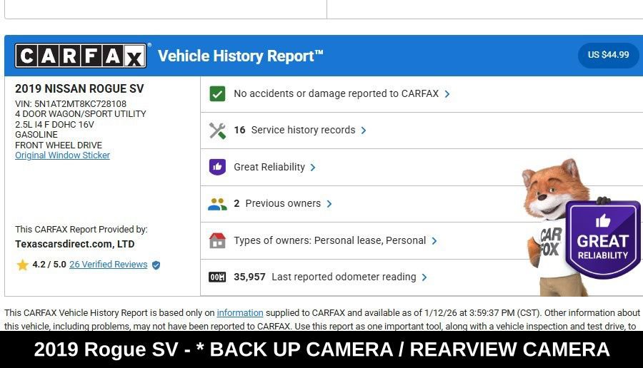 Used 2019 Nissan Rogue SV w/ Premium Package image 9