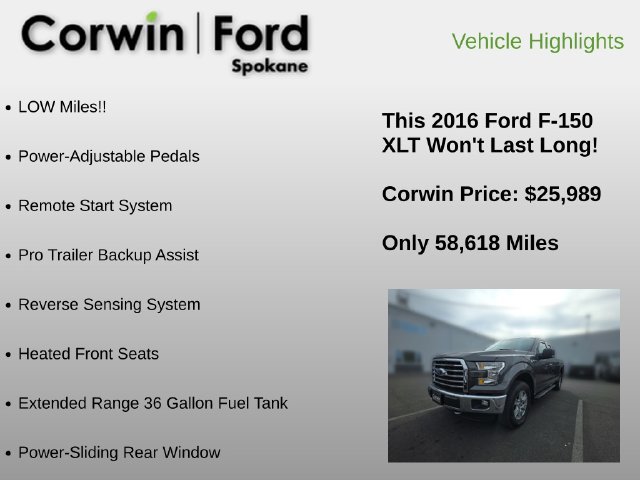 Used 2016 Ford F150 XLT w/ Equipment Group 302A Luxury AWD/4WD image 24