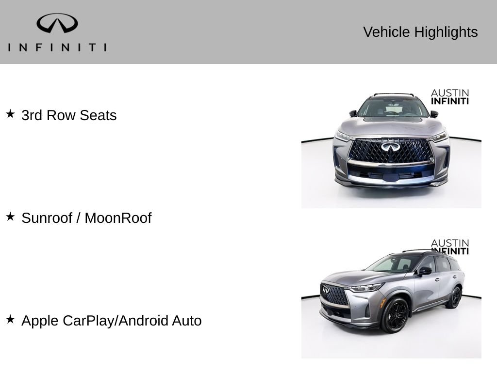 Certified 2026 INFINITI QX60 Sport w/ Dark Cargo Package AWD/4WD image 3