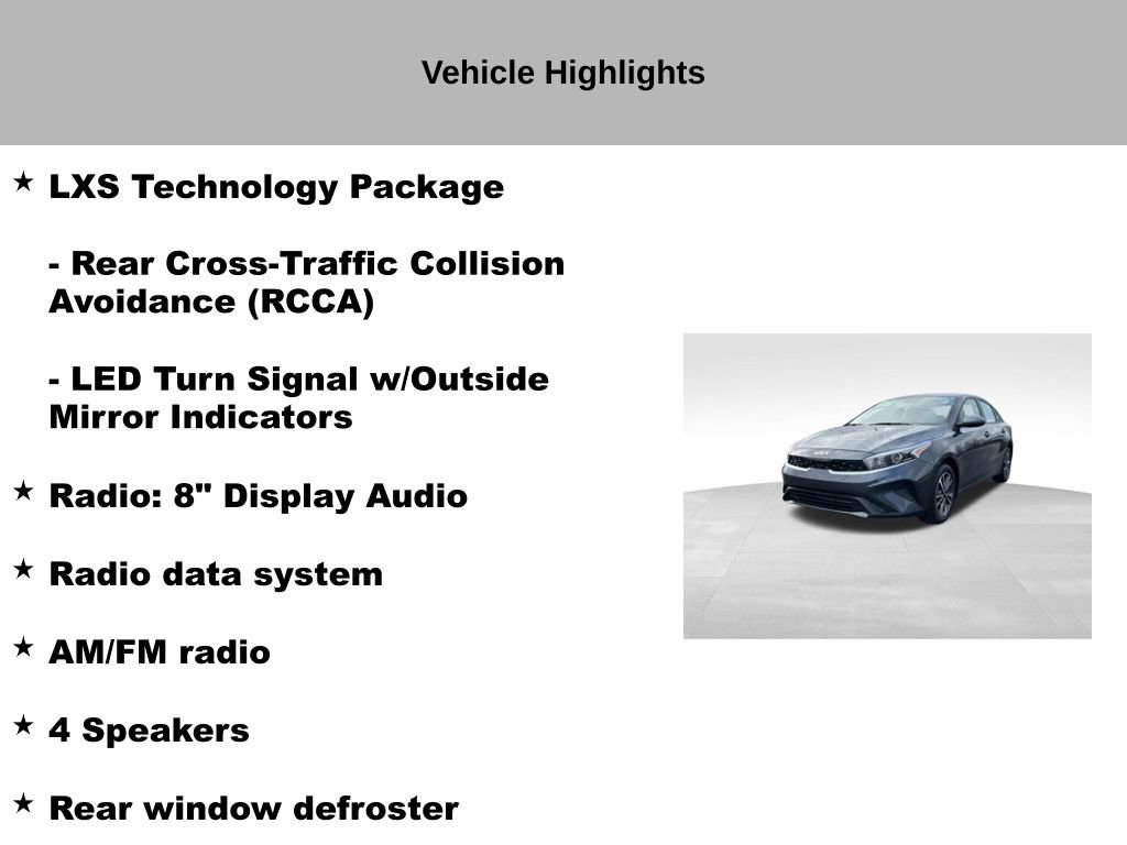 Certified 2023 Kia Forte LXS w/ LXS Technology Package image 19