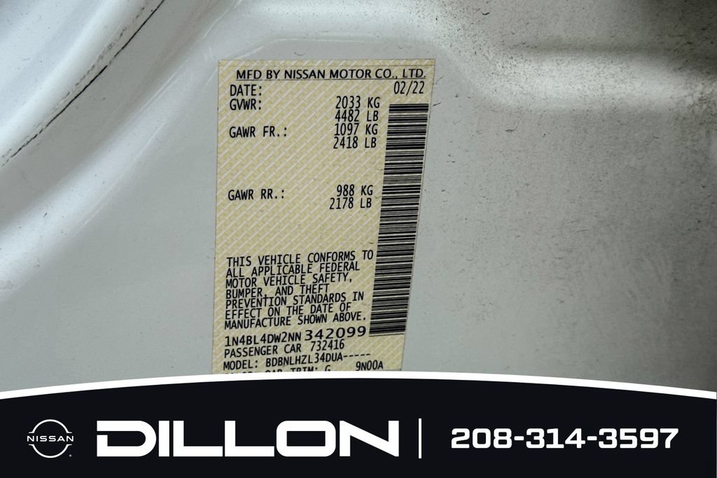 Used 2022 Nissan Altima 2.5 SV AWD/4WD image 28