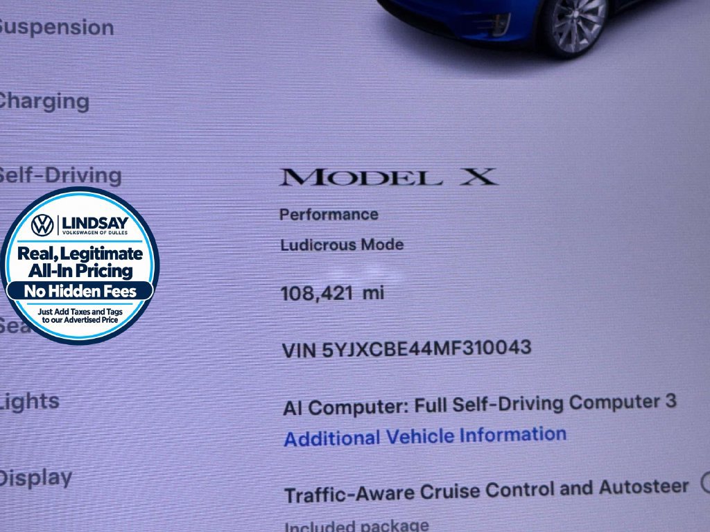 Used 2021 Tesla Model X Performance AWD/4WD image 28