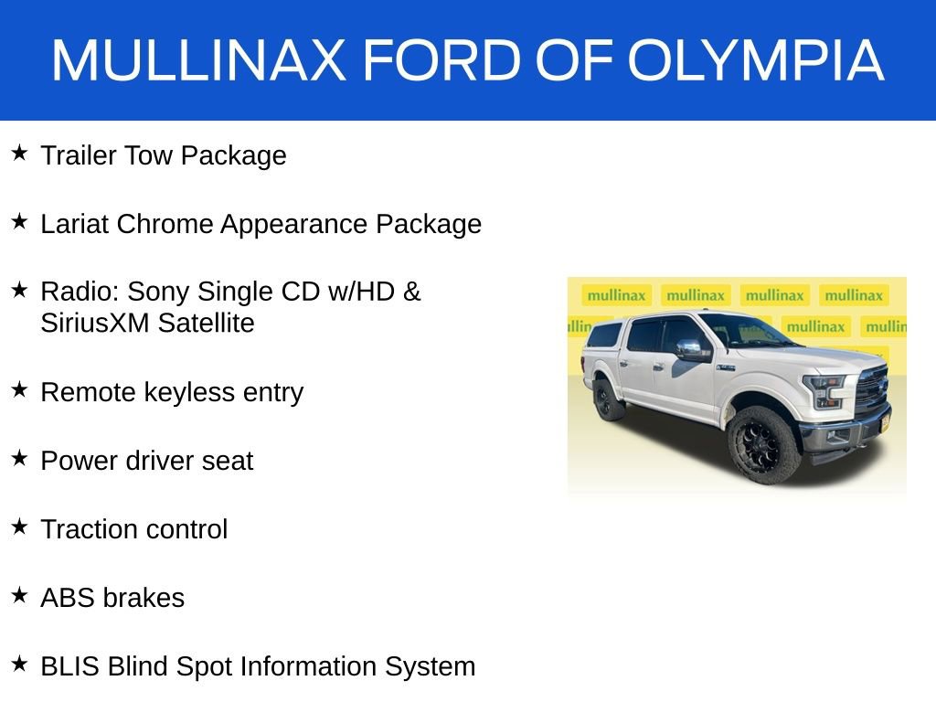Used 2017 Ford F150 Lariat w/ Equipment Group 501A Mid AWD/4WD image 17