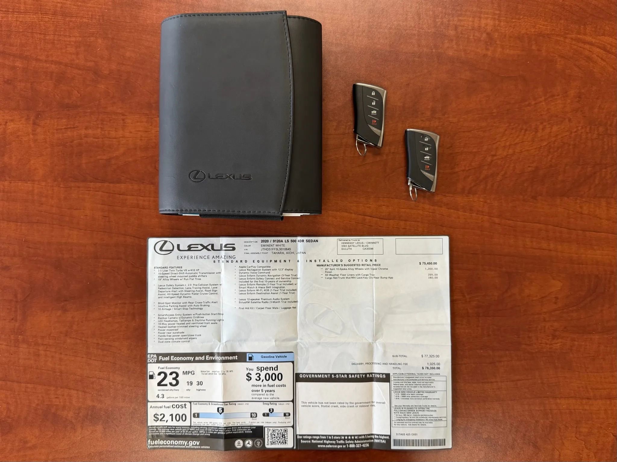 Used 2020 Lexus LS 500 w/ Accessory Package (Z2) image 12