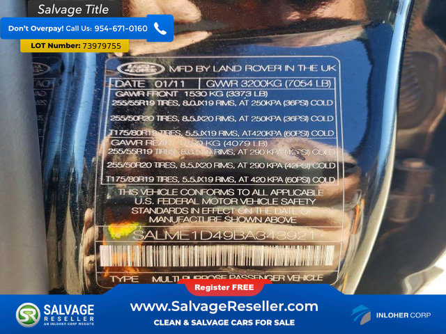 Used 2011 Land Rover Range Rover HSE AWD/4WD image 19
