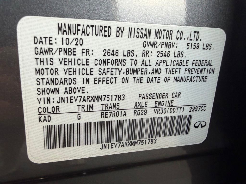 Used 2021 INFINITI Q50 Pure w/ Cargo Package image 31