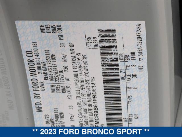 Certified 2023 Ford Bronco Sport Big Bend AWD/4WD image 24