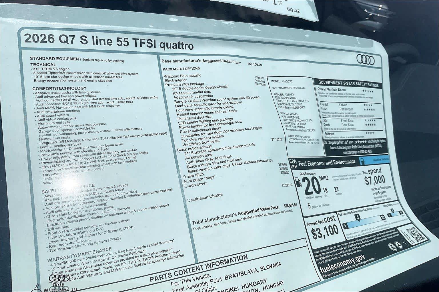 New 2026 Audi Q7 Premium Plus AWD/4WD image 19