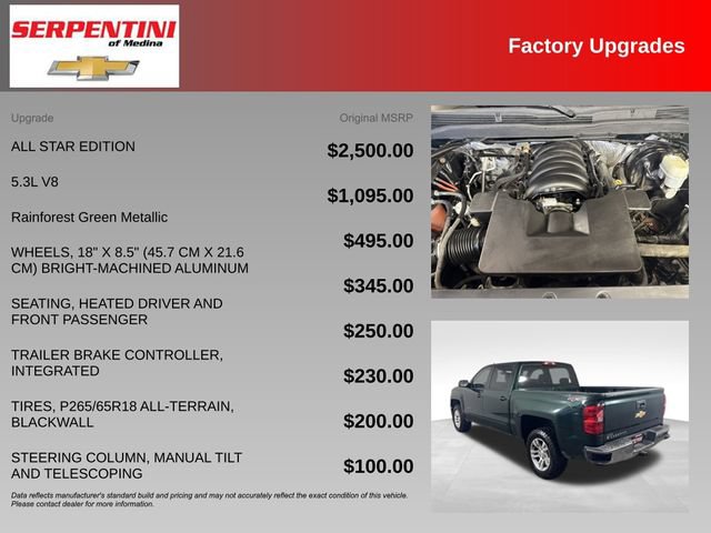 Used 2015 Chevrolet Silverado 1500 LT w/ All Star Edition AWD/4WD image 6