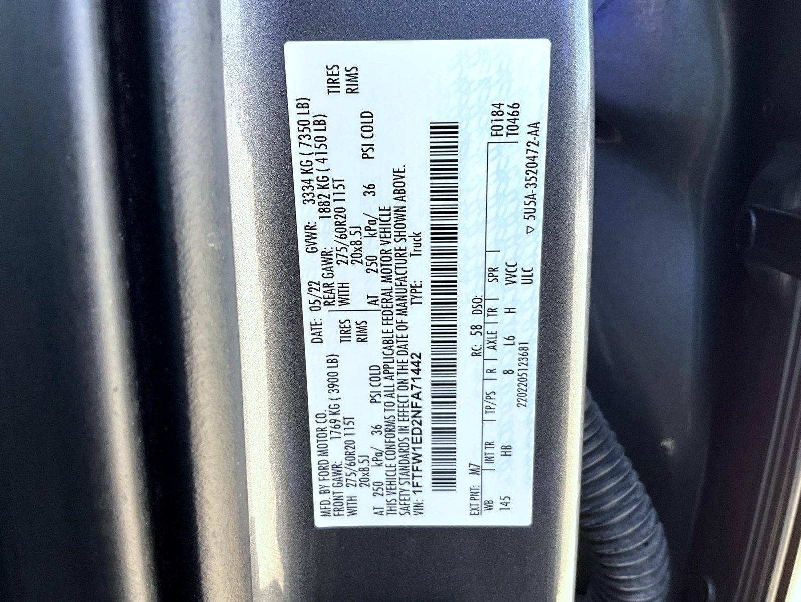 Used 2022 Ford F150 Lariat w/ Equipment Group 502A High AWD/4WD image 28