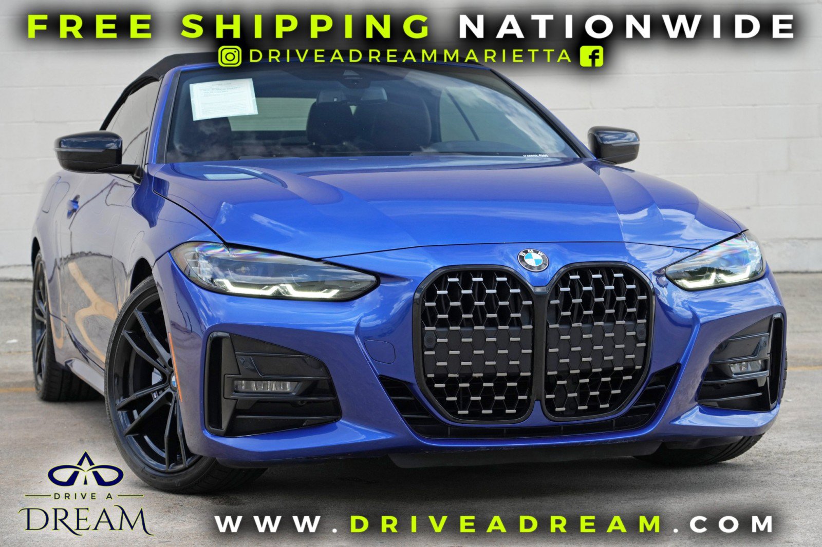 Used 2022 BMW 430i Convertible w/ M Sport Package RWD image 2