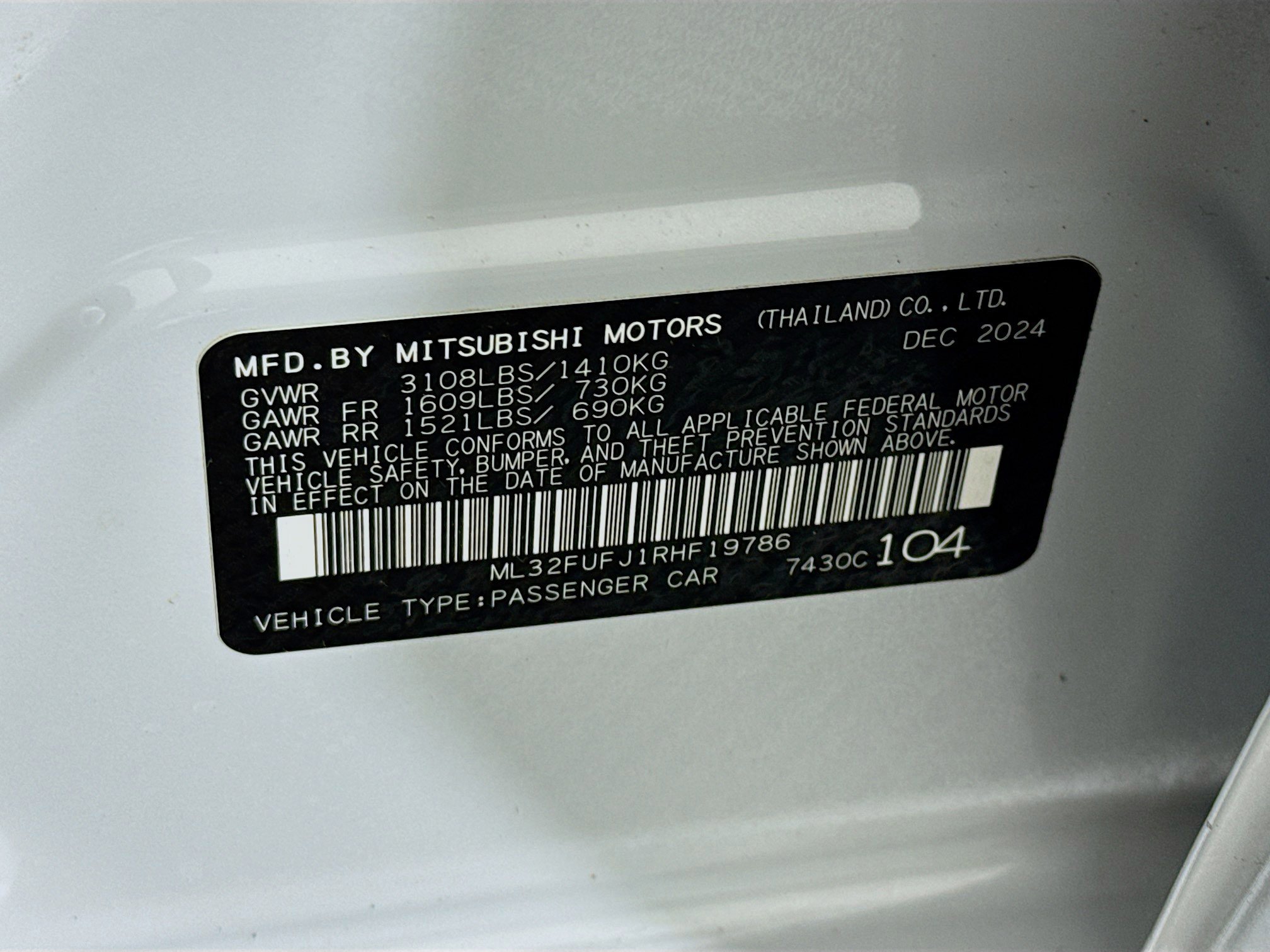 Used 2024 Mitsubishi Mirage G4 Black Edition FWD image 70