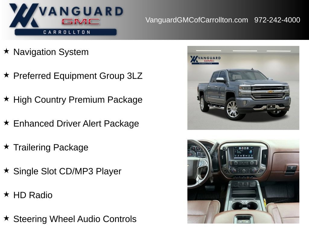Used 2016 Chevrolet Silverado 1500 High Country w/ High Country Premium Package AWD/4WD image 6