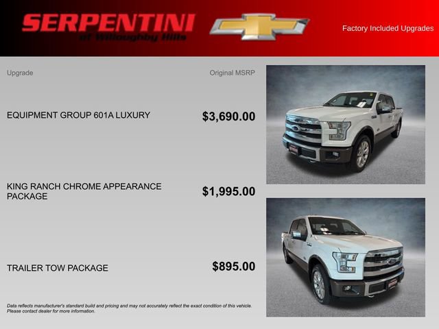 Used 2016 Ford F150 King Ranch w/ Equipment Group 601A Luxury AWD/4WD image 4