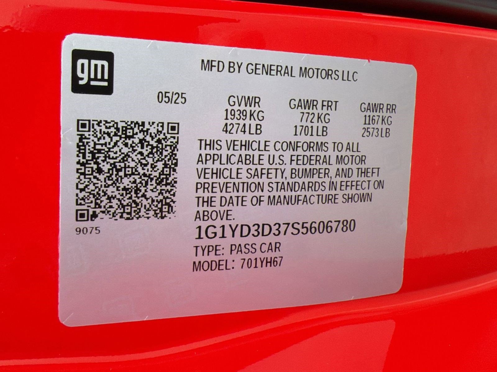 Used 2025 Chevrolet Corvette Z06 w/ Battery Protection Package RWD image 19