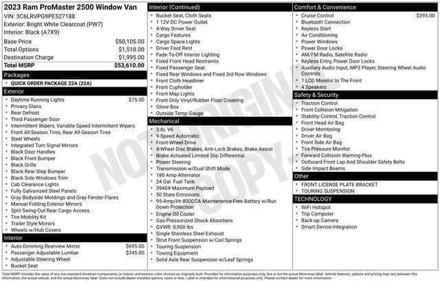 Used 2023 RAM ProMaster 2500 image 31