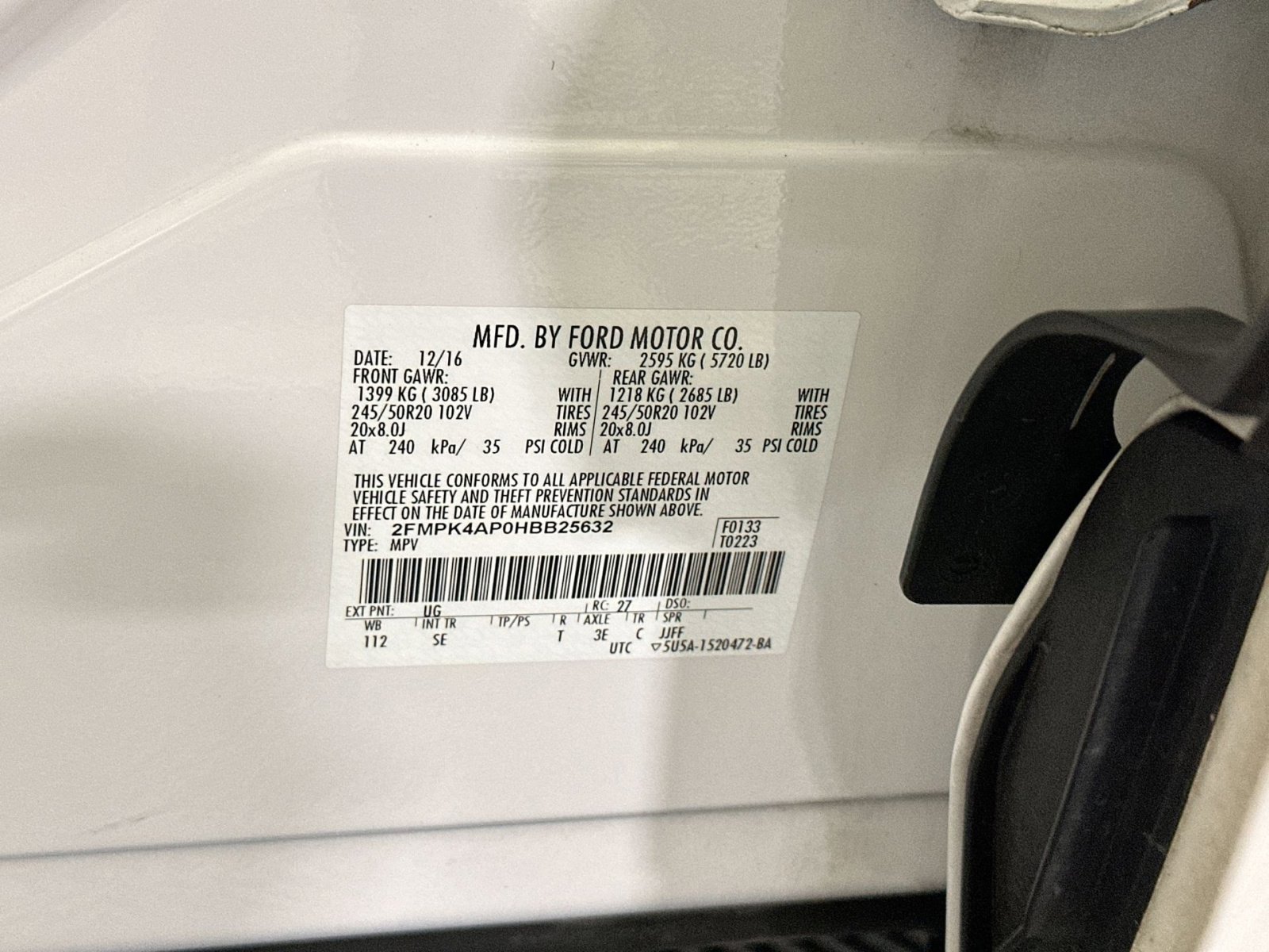 Used 2017 Ford Edge Sport w/ Equipment Group 401A image 38