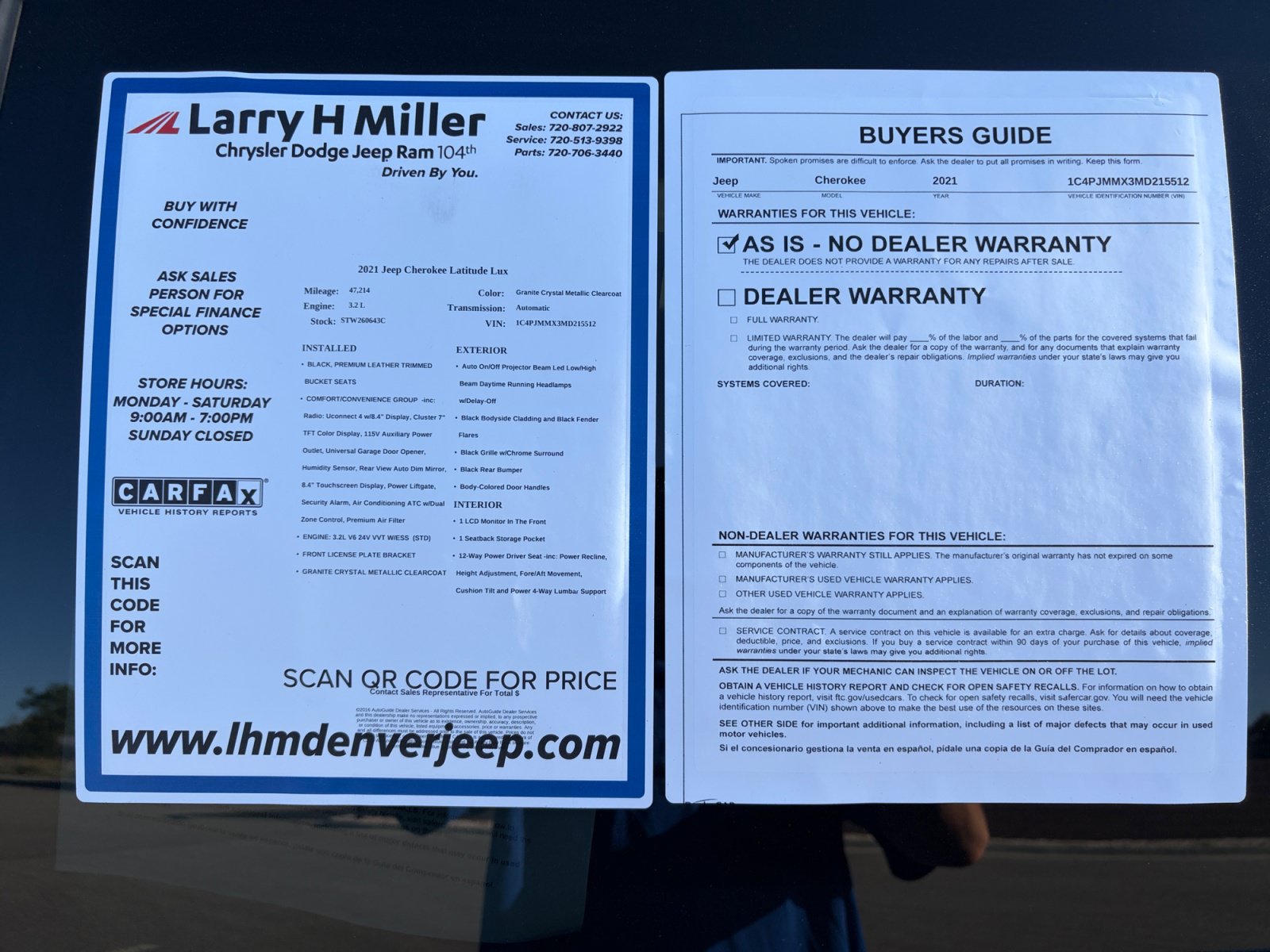 Used 2021 Jeep Cherokee Latitude Lux AWD/4WD image 28