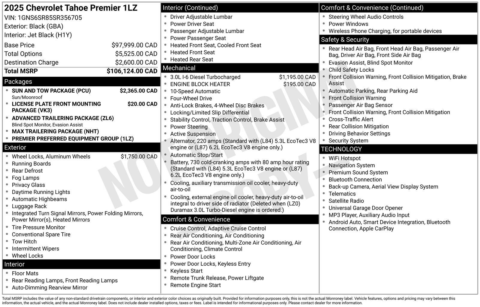Used 2025 Chevrolet Tahoe Premier w/ Sun And Tow Package image 4