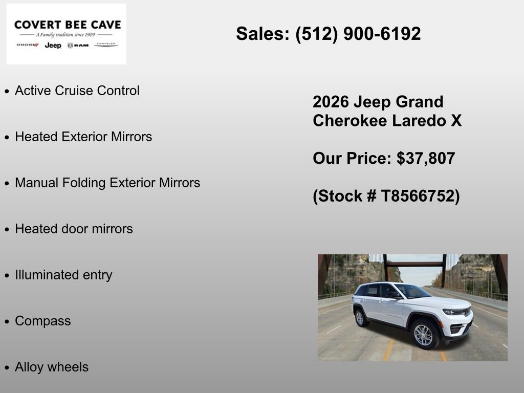 New 2026 Jeep Grand Cherokee Laredo X RWD image 12