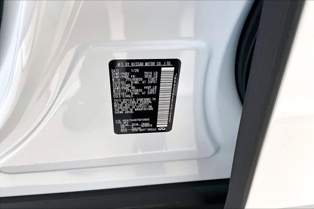 New 2026 INFINITI QX80 Pure w/ Cargo Package image 44