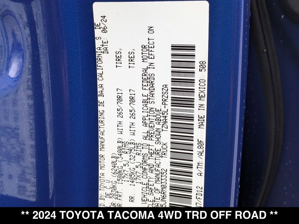 Used 2024 Toyota Tacoma TRD Off-Road image 29