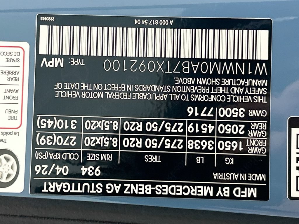 New 2026 Mercedes-Benz G 580 w/ EQ Technology image 34