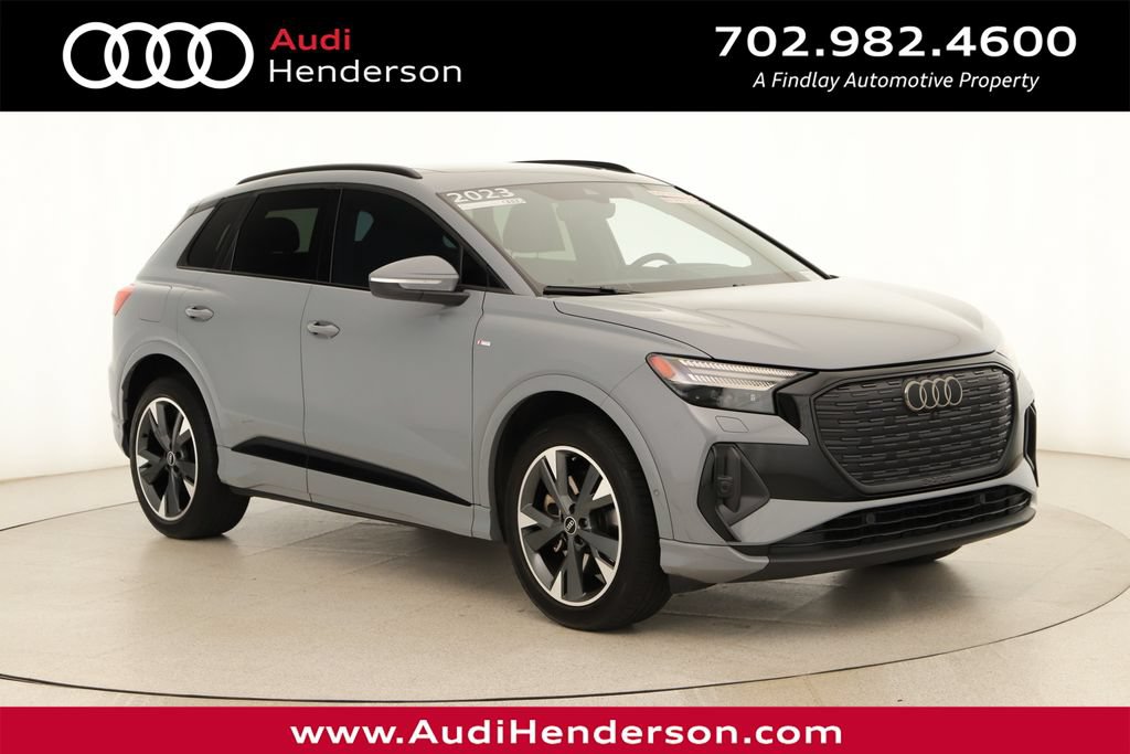 Certified 2023 Audi Q4 e-tron Prestige w/ Black Optic Package AWD/4WD video 1