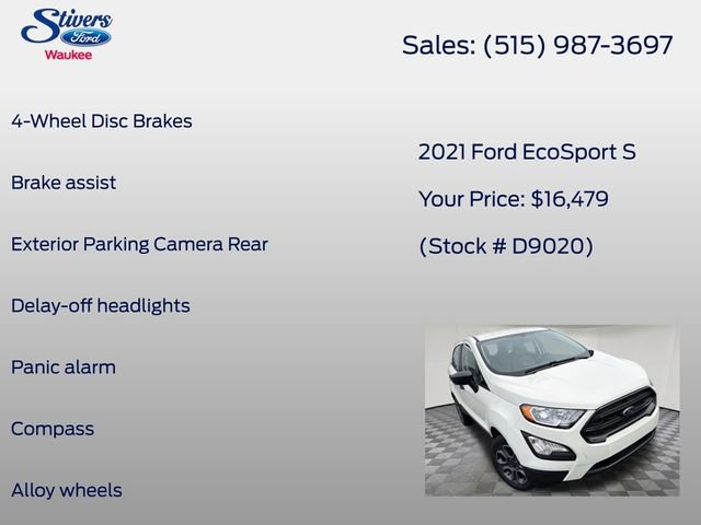 Used 2021 Ford EcoSport S AWD/4WD image 14