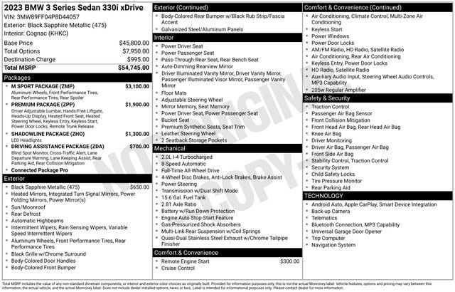 Used 2023 BMW 330i xDrive Sedan w/ M Sport Package image 31