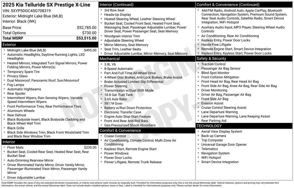 New 2025 Kia Telluride SX Prestige X-Line image 6