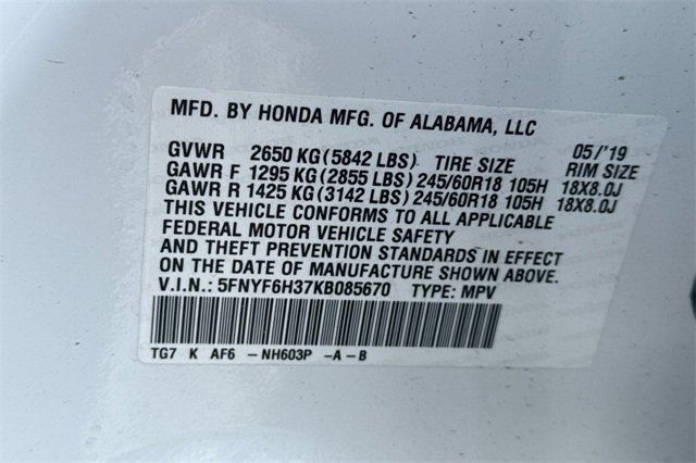 Used 2019 Honda Pilot EX image 37