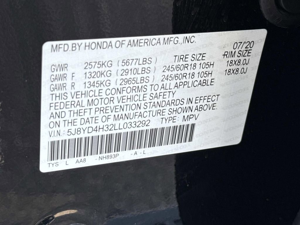 Used 2020 Acura MDX SH-AWD image 31