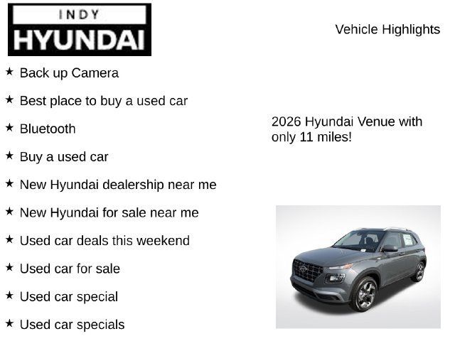 New 2026 Hyundai Venue SEL FWD image 7
