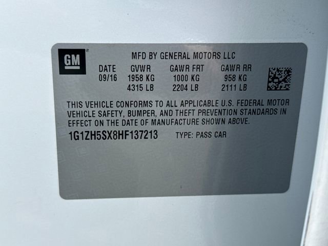 Used 2017 Chevrolet Malibu Premier w/ Premier Sun and Wheel Package FWD image 17