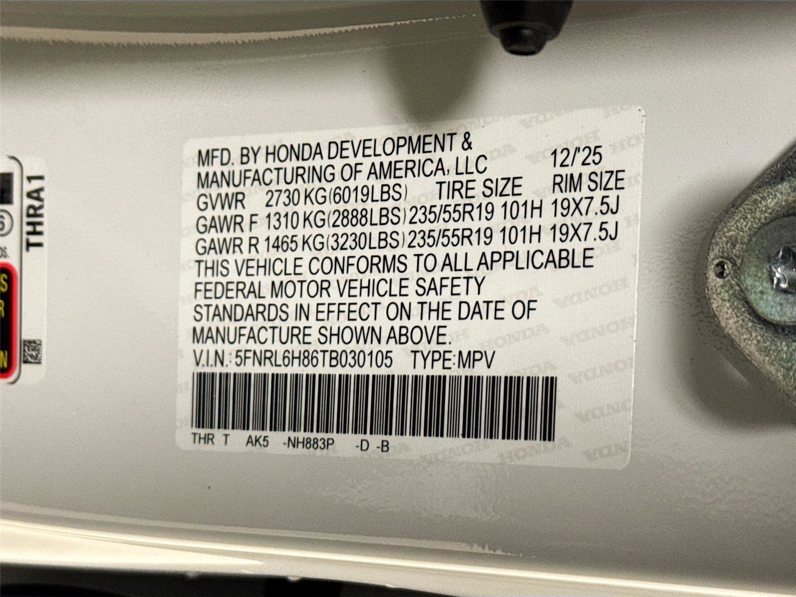 New 2026 Honda Odyssey Touring image 33