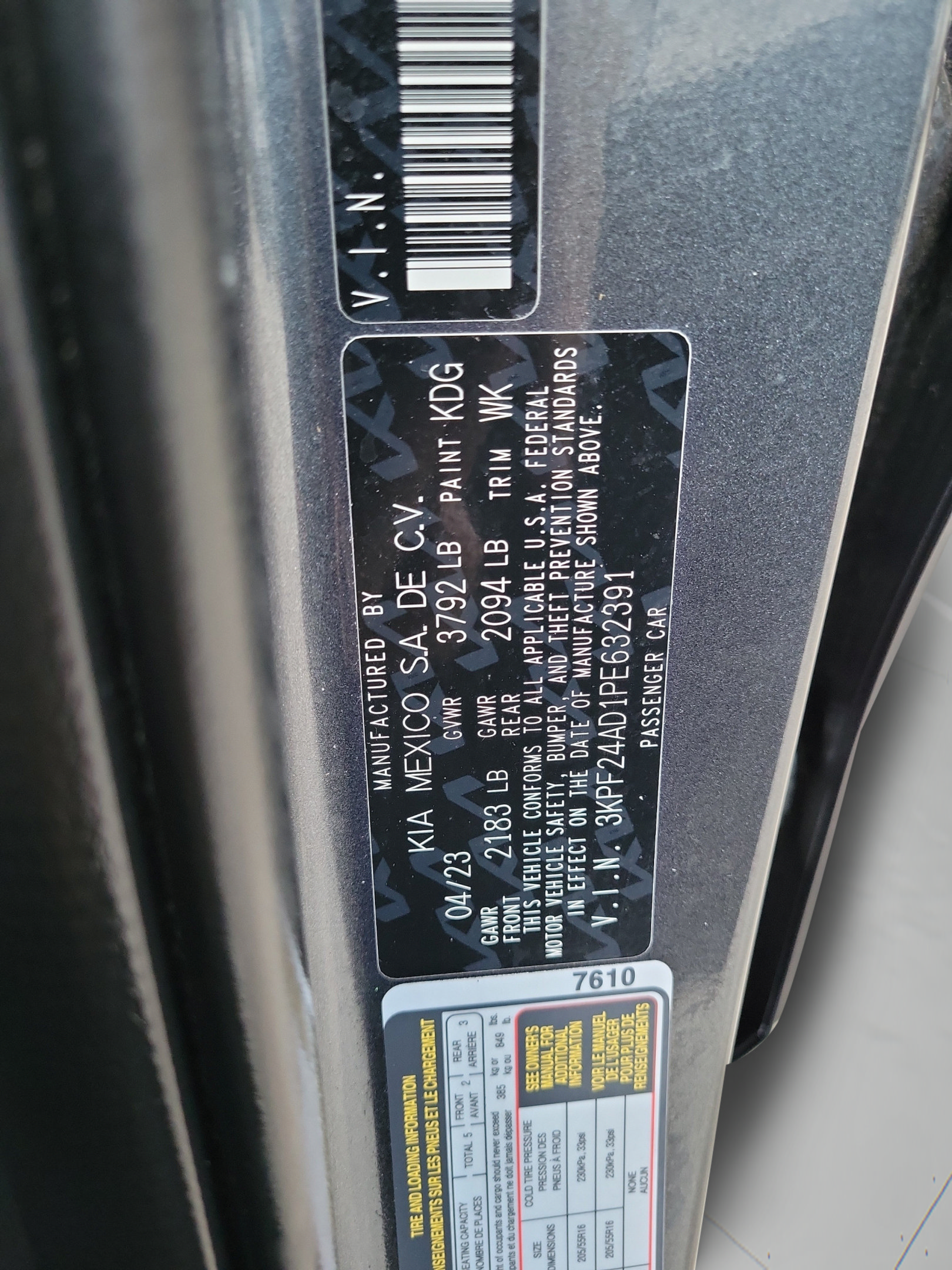 Certified 2023 Kia Forte LXS w/ LXS Technology Package FWD image 31