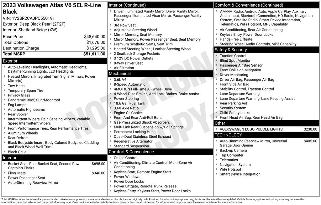 Used 2023 Volkswagen Atlas SEL R-Line image 5