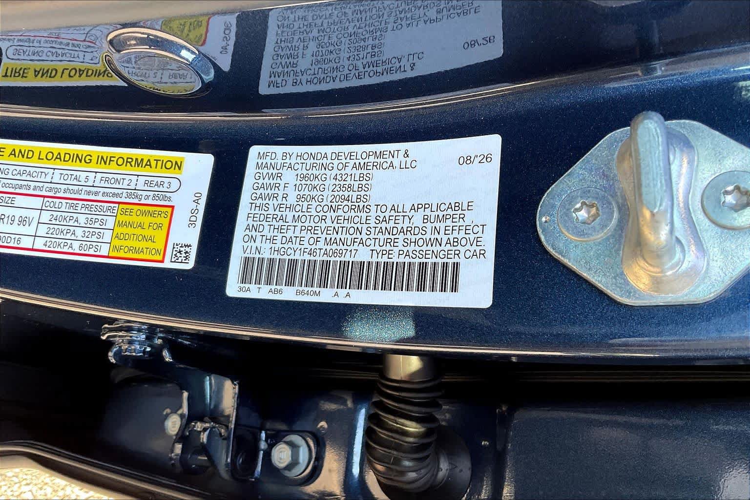 New 2026 Honda Accord SE image 19
