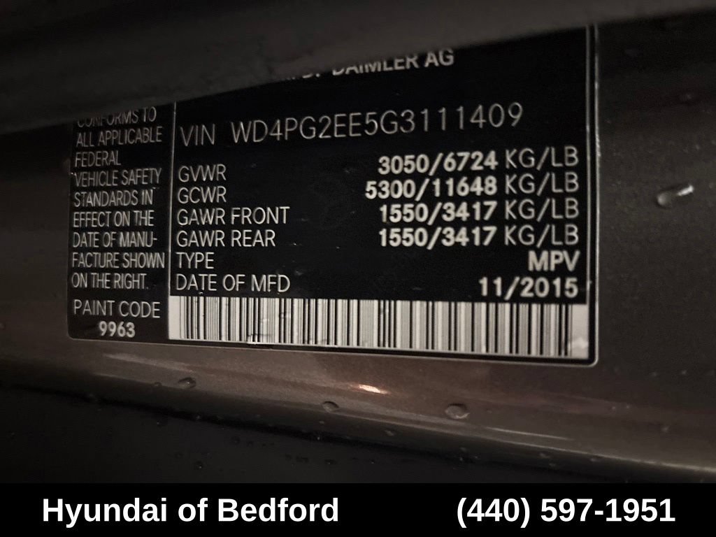 Used 2016 Mercedes-Benz Metris Passenger image 12